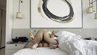 monika fox sneaks in quick steamy shaved pussy fuck session