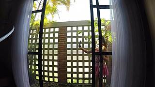 Hey girls, check out this fat cock at the party—let's suck it dry together!