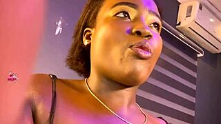 Nigerian ebony lesbians lick juicy asses and pussies in lingerie frenzy