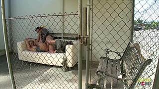 Blonde Milf's Parking Lot Boob Bounce Tease