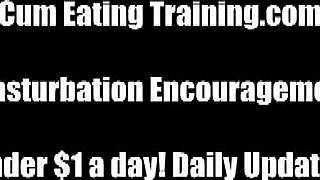 blow your load then swallow it all cei