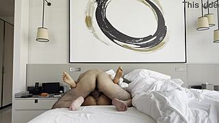 monika fox sneaks in quick steamy shaved pussy fuck session