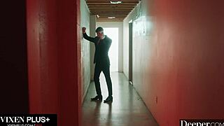 hazel moore's bratty sugarbaby ride gets deeper with double daddies spanking and titty fucking