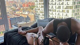 whoa, surprise monster black cock massage