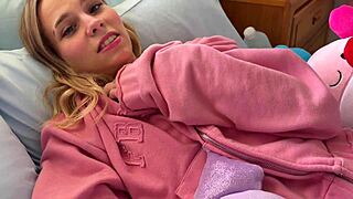 Tiny Tits 18+ Babe Teases Tight Pussy in Taboo Fantasy