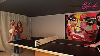 sara blonde ambar prada threesome cum faces