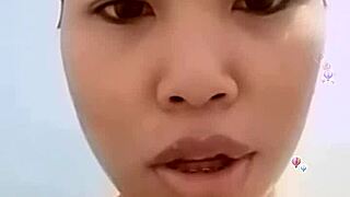 asian girl dances sexy but gets banned on bigo live