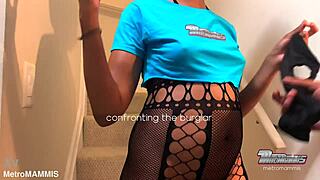 sexy burglar nerd gets wet deepthroat from big black cock