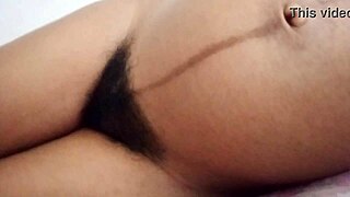 pregnant beauty craves outdoor adventure with skinny solo teasing display