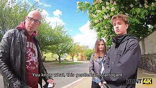 desperate teen slut trades pussy for cash on public bus ride