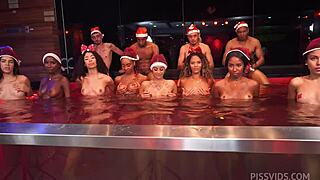 Oscar Batty's Christmas bash features ten girls challenging one guy
