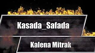 kalena mitrak plays with saucy housewife's huge dildo flashing big clit ass