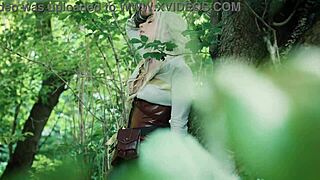 gia ohmy begs for long cock deep in forest cosplay