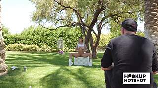 oops jesse pony's petite tits slip out in photoshoot bts