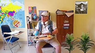 Torcelini Explores Continents in Steamy Geography Lesson Full Video