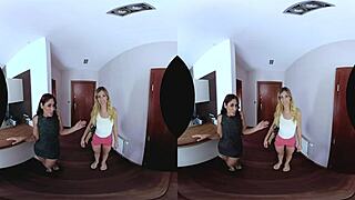 brunette czech milf pays rent with ffm hardcore cowgirl doggystyle threesome