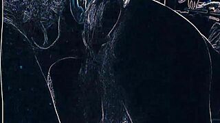 club dancer gets intense rimjob and blowjob under flashing lights