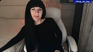 mlady jessy strips teases caresses clit to creamy orgasm