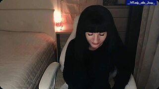 mlady jessy strips teases caresses clit to creamy orgasm
