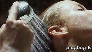 european teen beauty sucks boyfriend deep in steamy bath then licks pussy