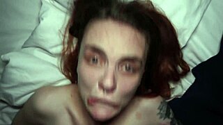 Skinny Redhead Lina Suns Wet Pussy Cums Nonstop Riding Rough All Night