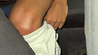 guy spots sexy brunette watching live swingers workout