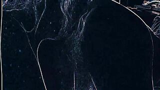 club dancer gets intense rimjob and blowjob under flashing lights