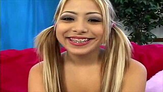 German babe struggles blowing cock during intense gangbang session