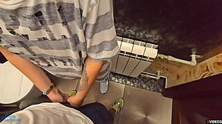 Stepsister's Wet Pantyhose Milks Quick Cum from Stepbrother