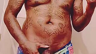 fat black cock unloads jizz before sugar mommy date
