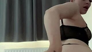 horny british coed slut squirts hard in solo webcam toy masturbation