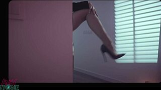 Angie lynx sensual heels striptease rips clothes teasing