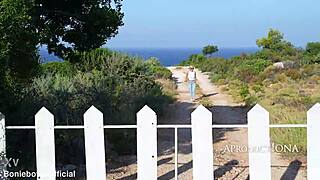 Barefoot Hiker Soaks Jeans on Wet Trail