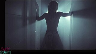 Angie lynx sensual heels striptease rips clothes teasing