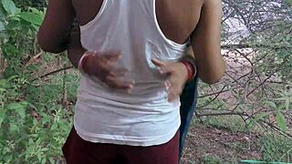 desi santhali babe's hot outdoor fucking adventure