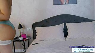 classy babe helenwaldorf teases heels and stockings in live sexy chat