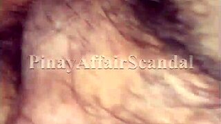 Pinay's Tight Pussy Lips Gripped by Monster Cock Close-Up Thrusts