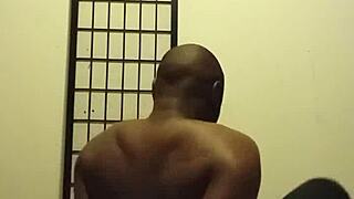 Intense spider crab workout builds to restricted cum on ass roleplay