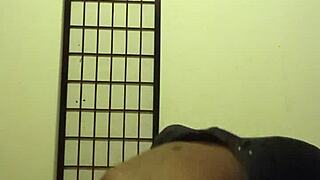 Intense spider crab workout builds to restricted cum on ass roleplay