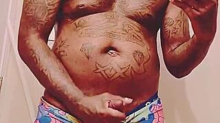 fat black cock unloads jizz before sugar mommy date