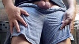 Naughty bad wolf28 flashes cock in wild videos