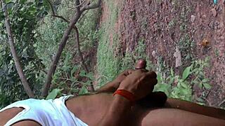 desi santhali babe's hot outdoor fucking adventure