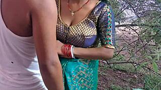 desi santhali babe's hot outdoor fucking adventure