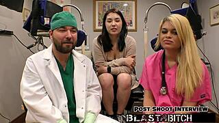 mina moon gulps cock endures brutal double pounding pov
