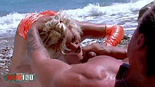 French blonde Shana Spirit anal fucked by Rob Diesel on beach
