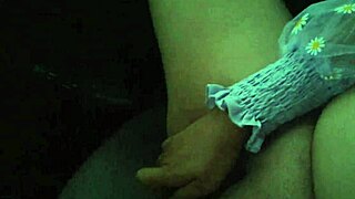 Girl thrusts dildo deep in public thrill