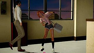 blonde big tits in headmaster dominance fantasy play