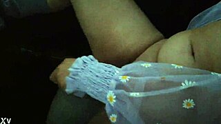 Girl thrusts dildo deep in public thrill