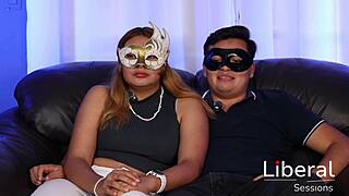 oh damn her juicy pussy rides small cock while small tits bounce wildly in amateur homemade