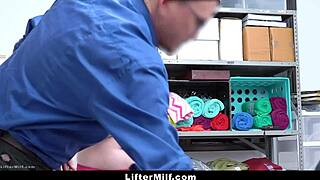 to skip police trouble the woman accepts guard's private deal - liftermilf